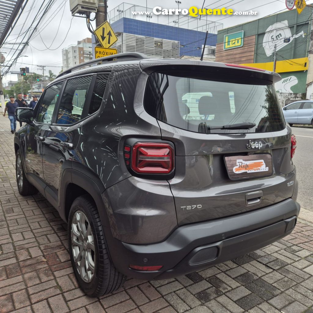 JEEP   RENEGADE LONG. T270 1.3 TB 4X2 FLEX AUT.   CINZA 2025 1.3 FLEX - Loja