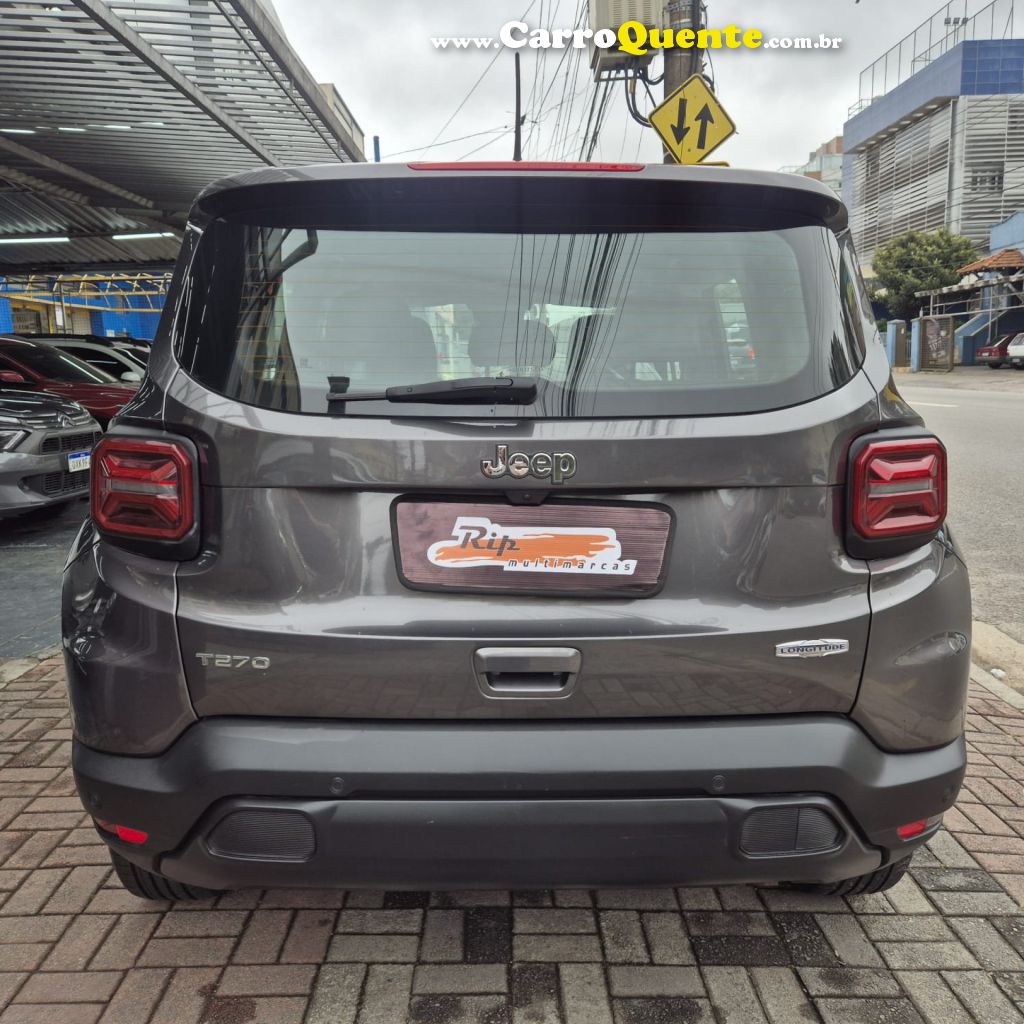 JEEP   RENEGADE LONG. T270 1.3 TB 4X2 FLEX AUT.   CINZA 2025 1.3 FLEX - Loja