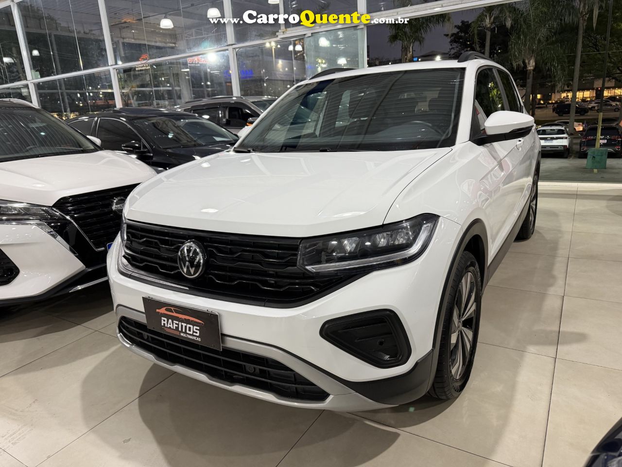 VOLKSWAGEN   T-CROSS 1.0 TSI FLEX 12V 5P AUT.   BRANCO 2025 1.0 FLEX - Loja