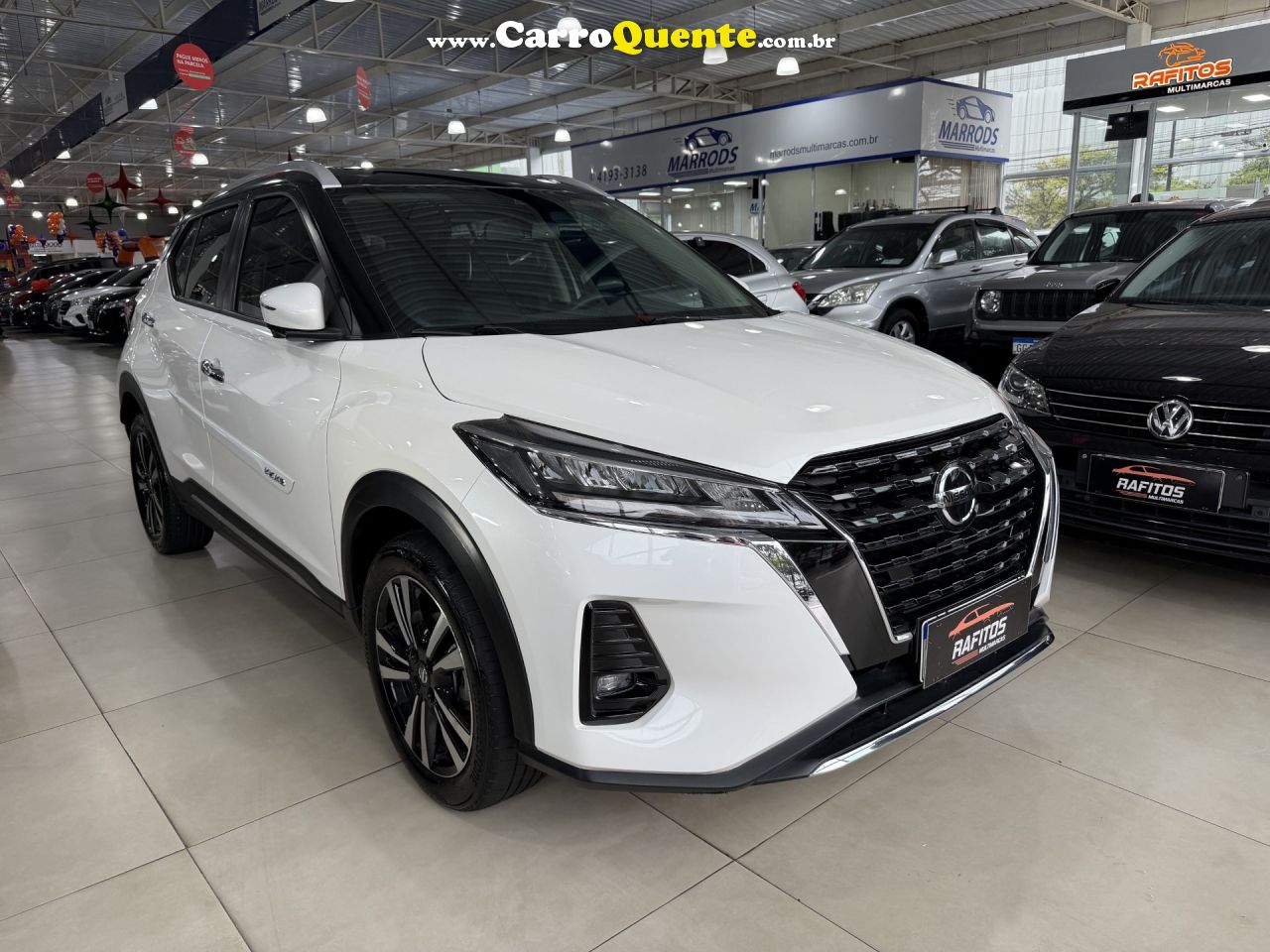 NISSAN   KICKS EXCLUSIVE 1.6 16V FLEX AUT.   BRANCO 2022 1.6 FLEX - Loja