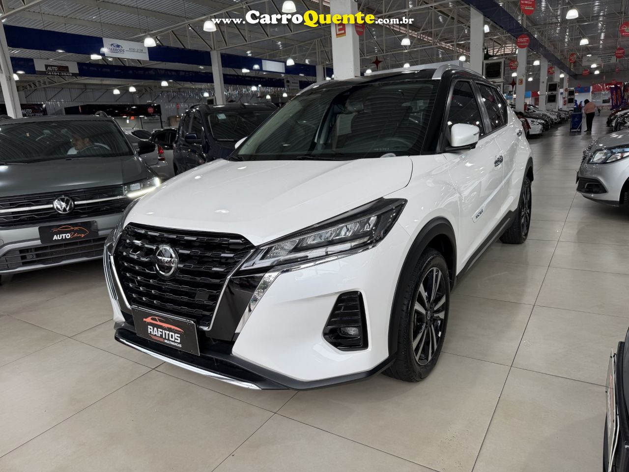 NISSAN   KICKS EXCLUSIVE 1.6 16V FLEX AUT.   BRANCO 2022 1.6 FLEX - Loja