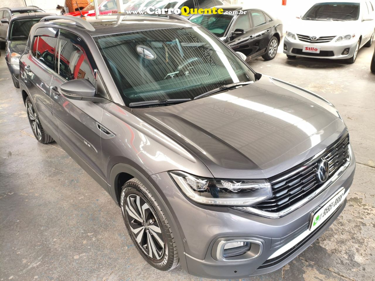 VOLKSWAGEN   T-CROSS HIG. 250 TSI 1.4 FLEX 16V 5P AUT   CINZA 2022 1.4 FLEX - Loja