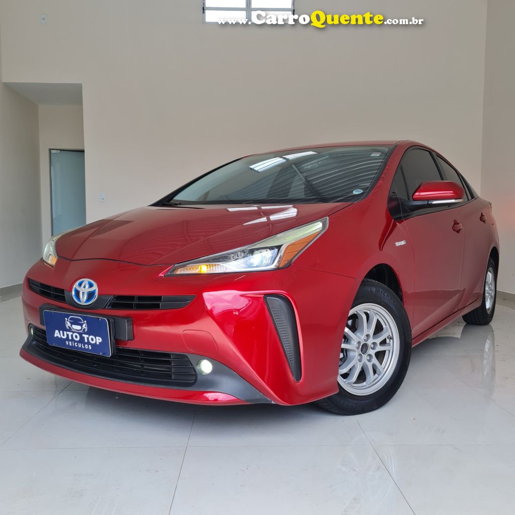 TOYOTA   PRIUS 1.8 16V 5P AUT. (HÍBRIDO)   VERMELHO 2019 1.8 GASOLINA E ELÉTRICO - Loja