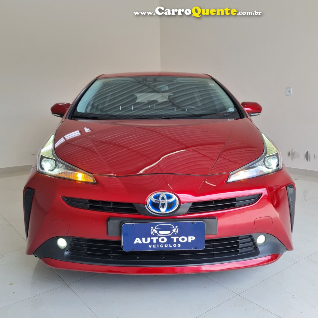 TOYOTA   PRIUS 1.8 16V 5P AUT. (HÍBRIDO)   VERMELHO 2019 1.8 GASOLINA E ELÉTRICO - Loja