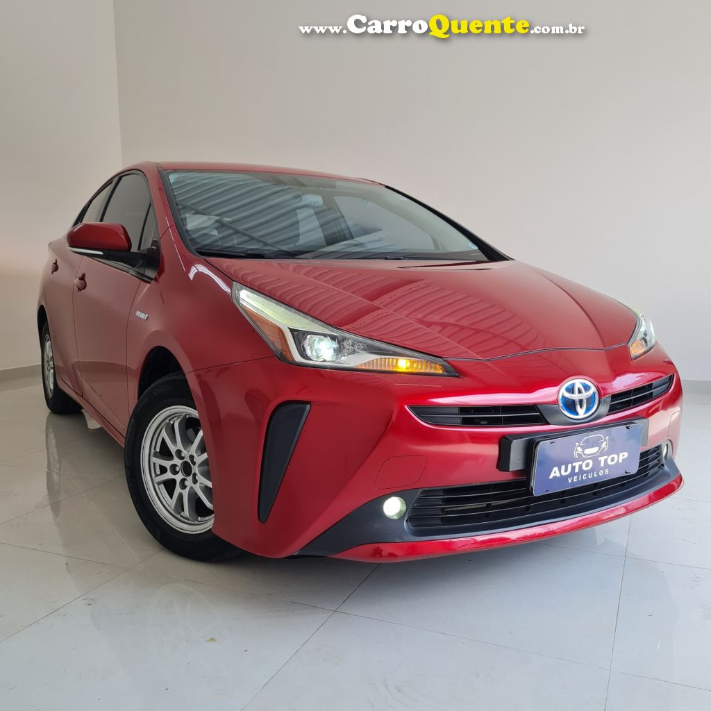 TOYOTA   PRIUS 1.8 16V 5P AUT. (HÍBRIDO)   VERMELHO 2019 1.8 GASOLINA E ELÉTRICO - Loja