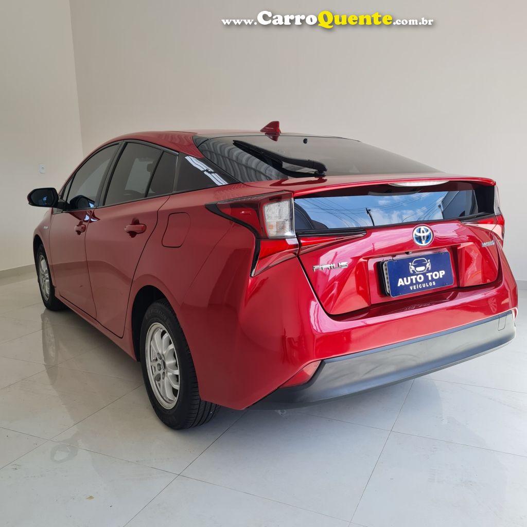 TOYOTA   PRIUS 1.8 16V 5P AUT. (HÍBRIDO)   VERMELHO 2019 1.8 GASOLINA E ELÉTRICO - Loja