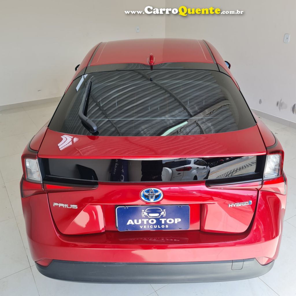 TOYOTA   PRIUS 1.8 16V 5P AUT. (HÍBRIDO)   VERMELHO 2019 1.8 GASOLINA E ELÉTRICO - Loja
