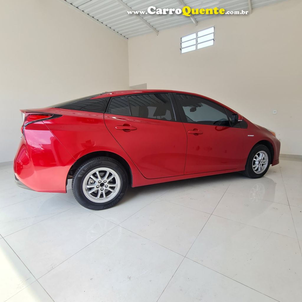 TOYOTA   PRIUS 1.8 16V 5P AUT. (HÍBRIDO)   VERMELHO 2019 1.8 GASOLINA E ELÉTRICO - Loja