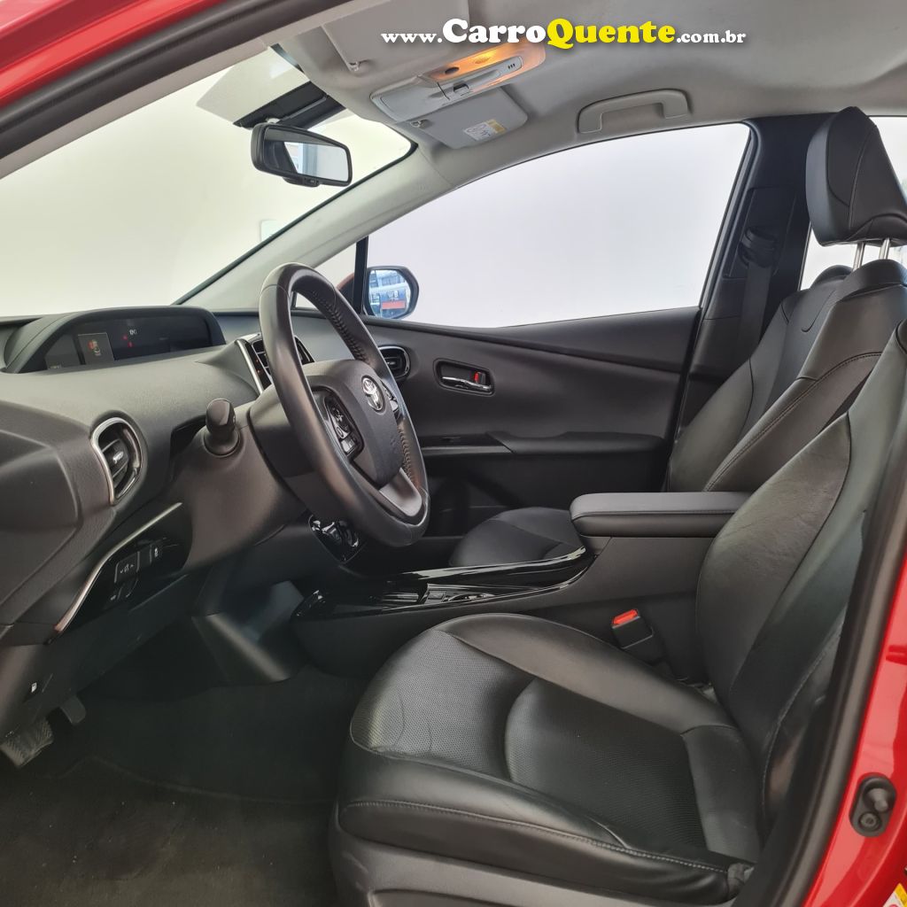 TOYOTA   PRIUS 1.8 16V 5P AUT. (HÍBRIDO)   VERMELHO 2019 1.8 GASOLINA E ELÉTRICO - Loja