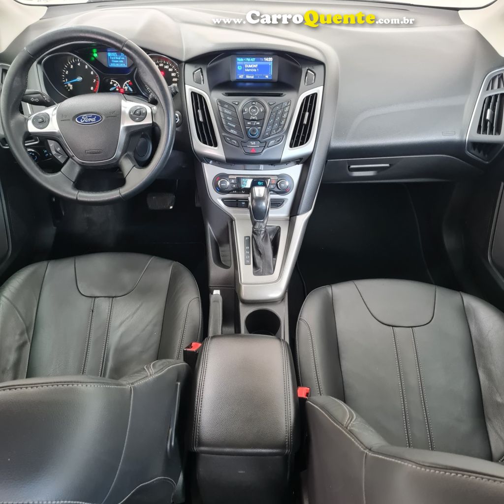 FORD   FOCUS 2.0 16VSESE PLUS FLEX 5P AUT.   BRANCO 2014 2.0 FLEX - Loja