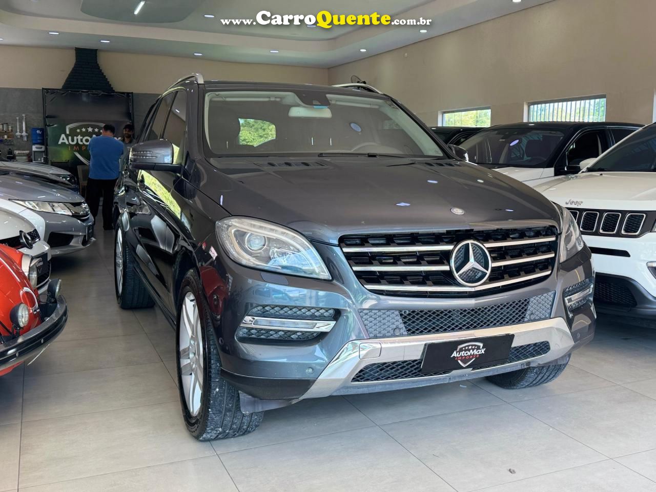 MERCEDES-BENZ   ML-350 SPORT CGI 3.5 V6 306CV 4X4 AUT.   CINZA 2013 3.5 GASOLINA - Loja