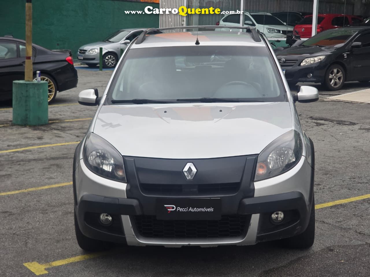 RENAULT   SANDERO STEPWAY HI-FLEX 1.6 16V 5P AUT.   PRATA 2014 1.6 GASOLINA - Loja