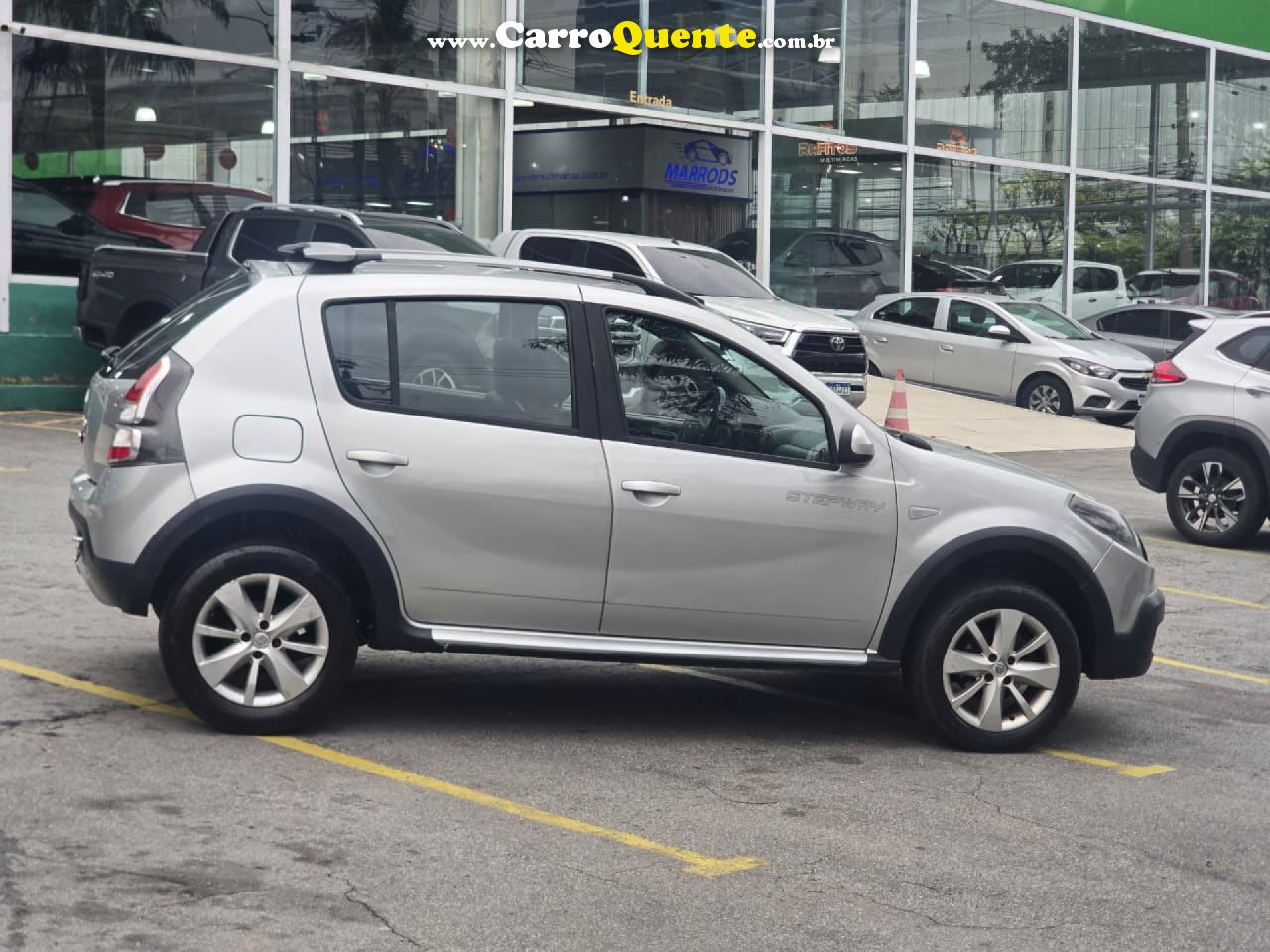 RENAULT   SANDERO STEPWAY HI-FLEX 1.6 16V 5P AUT.   PRATA 2014 1.6 GASOLINA - Loja