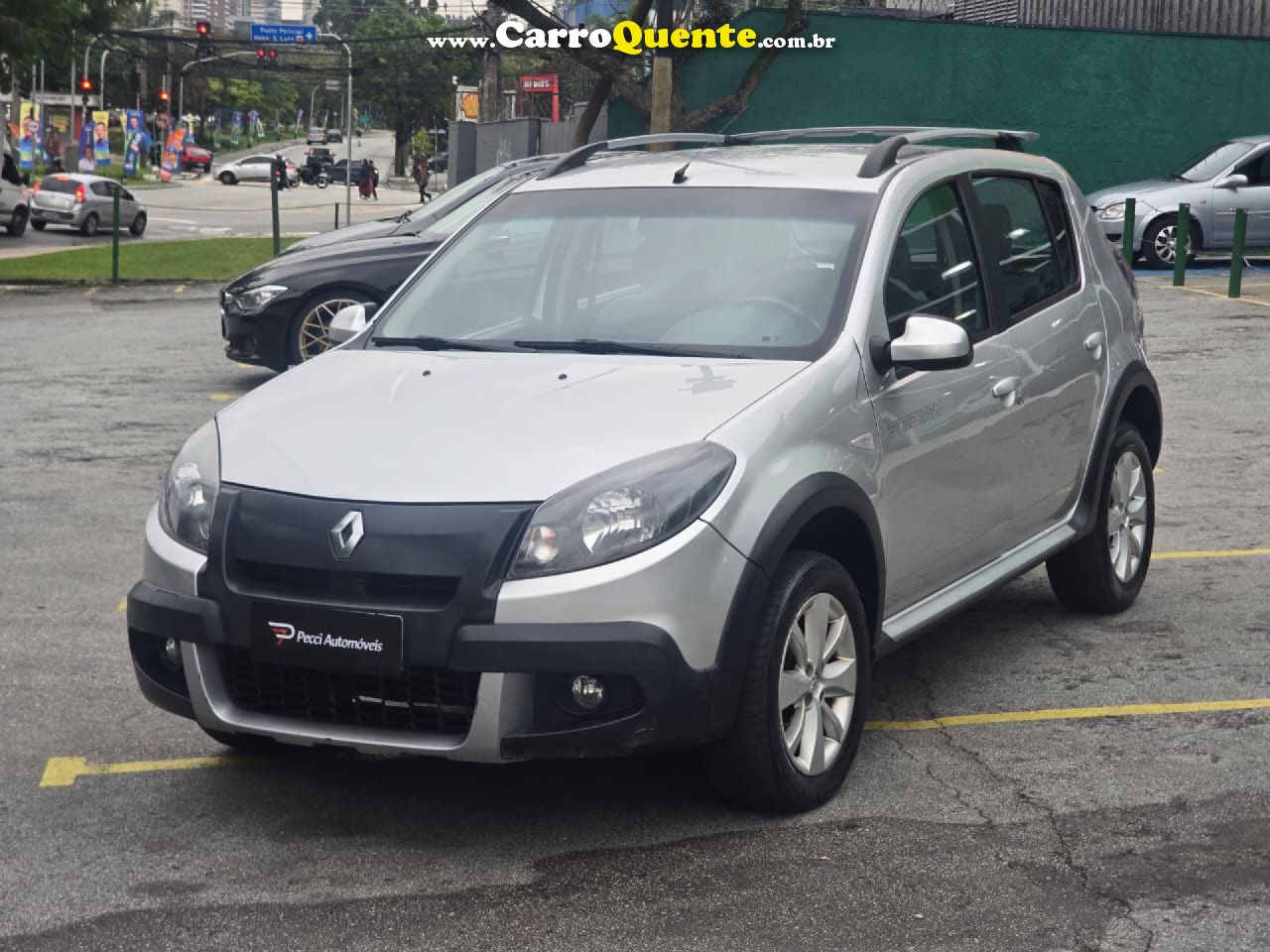 RENAULT   SANDERO STEPWAY HI-FLEX 1.6 16V 5P AUT.   PRATA 2014 1.6 GASOLINA - Loja