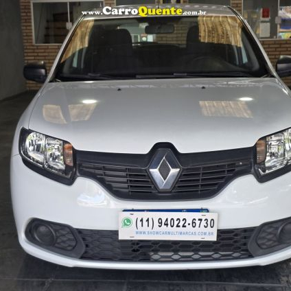 RENAULT   SANDERO AUTHENTIQUE FLEX 1.0 12V 5P   BRANCO 2020 1.0 FLEX