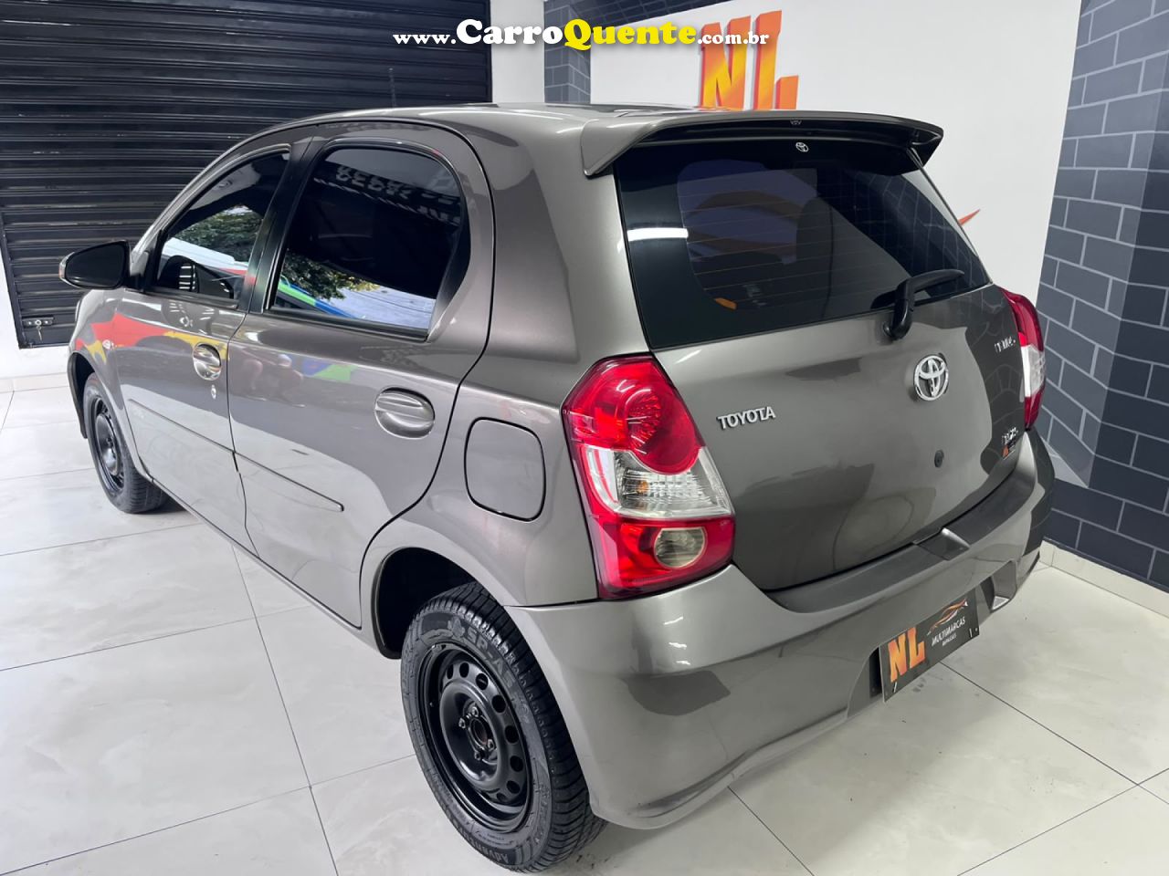 TOYOTA   ETIOS XS 1.5 FLEX 16V 5P AUT.   CINZA 2018 1.5 FLEX - Loja