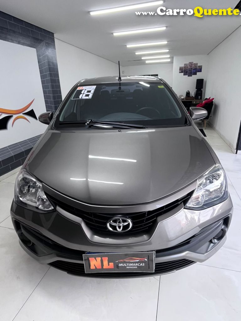TOYOTA   ETIOS XS 1.5 FLEX 16V 5P AUT.   CINZA 2018 1.5 FLEX - Loja