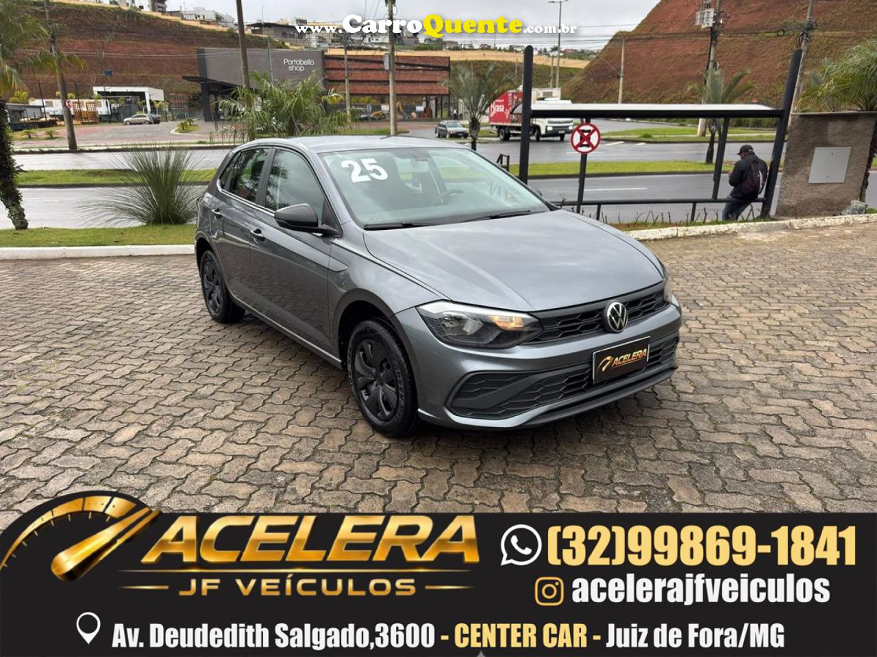VOLKSWAGEN   POLO TRACK 1.0 FLEX 12V 5P   CINZA 2025 1.0 FLEX - Loja