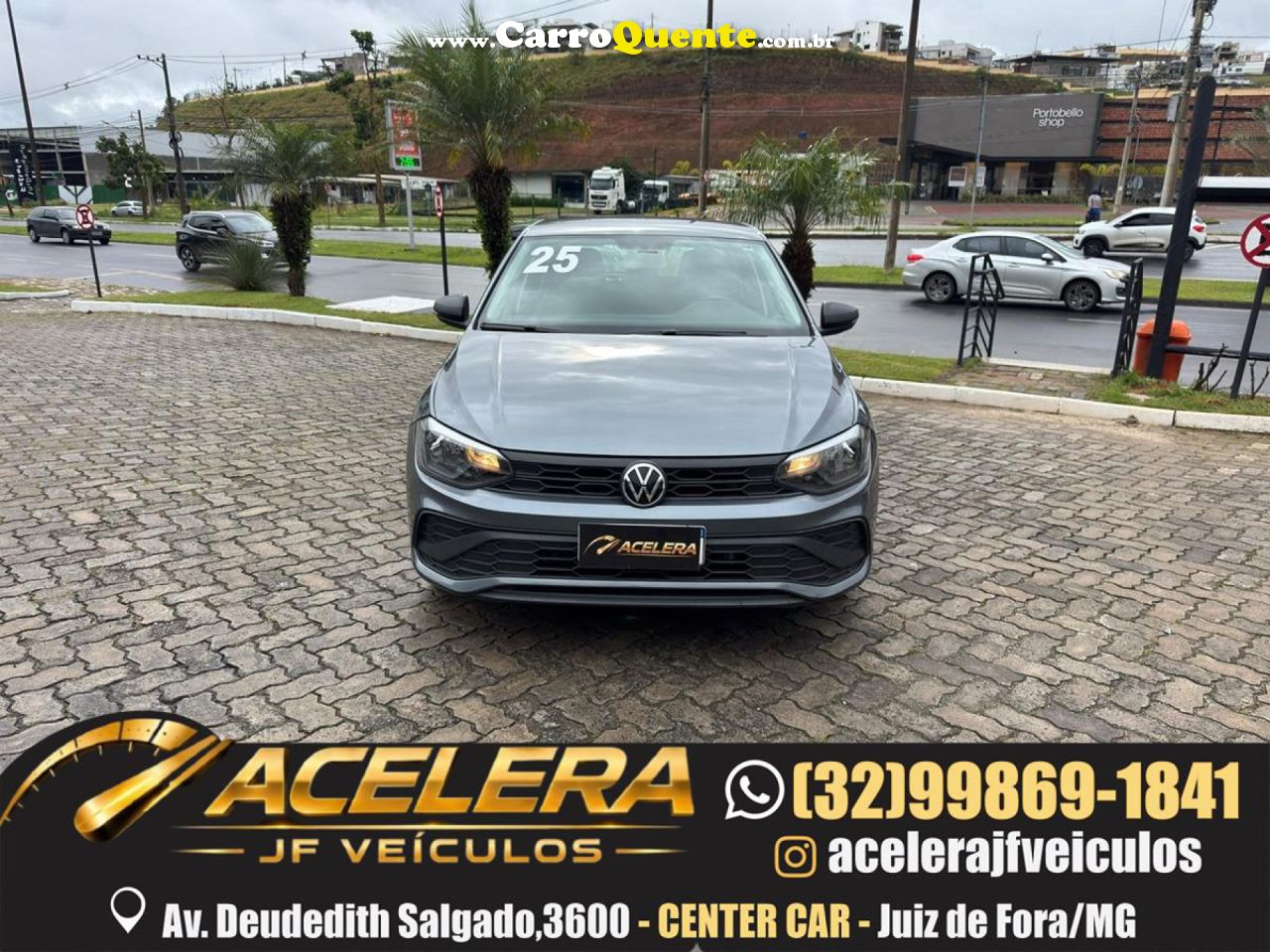 VOLKSWAGEN   POLO TRACK 1.0 FLEX 12V 5P   CINZA 2025 1.0 FLEX - Loja