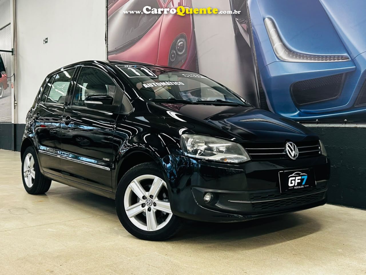 VOLKSWAGEN   FOX PRIMEHGHI. IMOTION 1.6 T.FLEX 8V 5P   PRETO 2011 1.6 GASOLINA - Loja