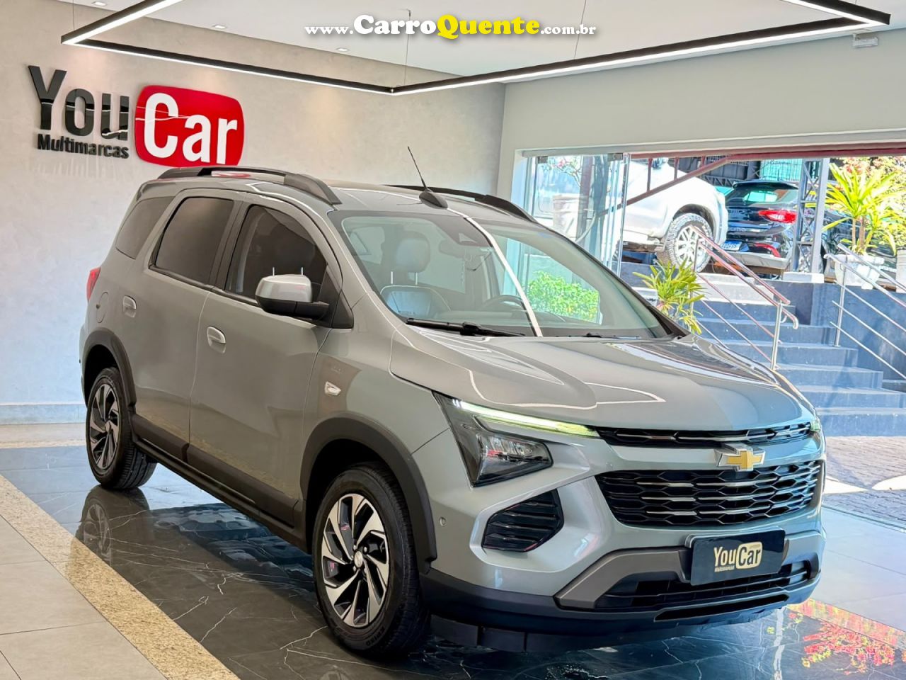 CHEVROLET   SPIN PREMIER 1.8 8V ECONO.FLEX 5P AUT.   PRATA 2025 1.8 FLEX - Loja