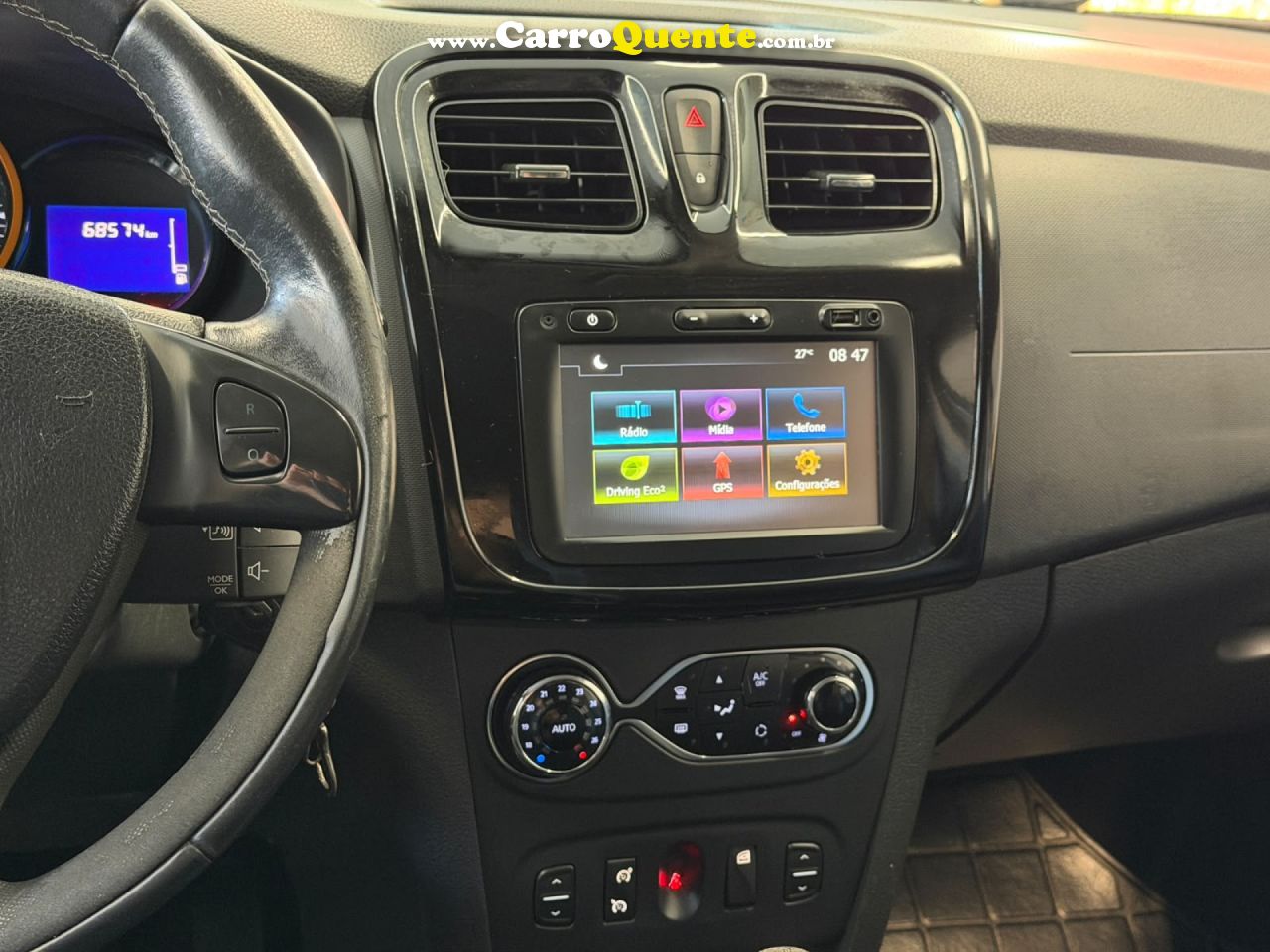 RENAULT   SANDERO STEPWAY FLEX 1.6 16V 5P   PRATA 2019 1.6 FLEX - Loja