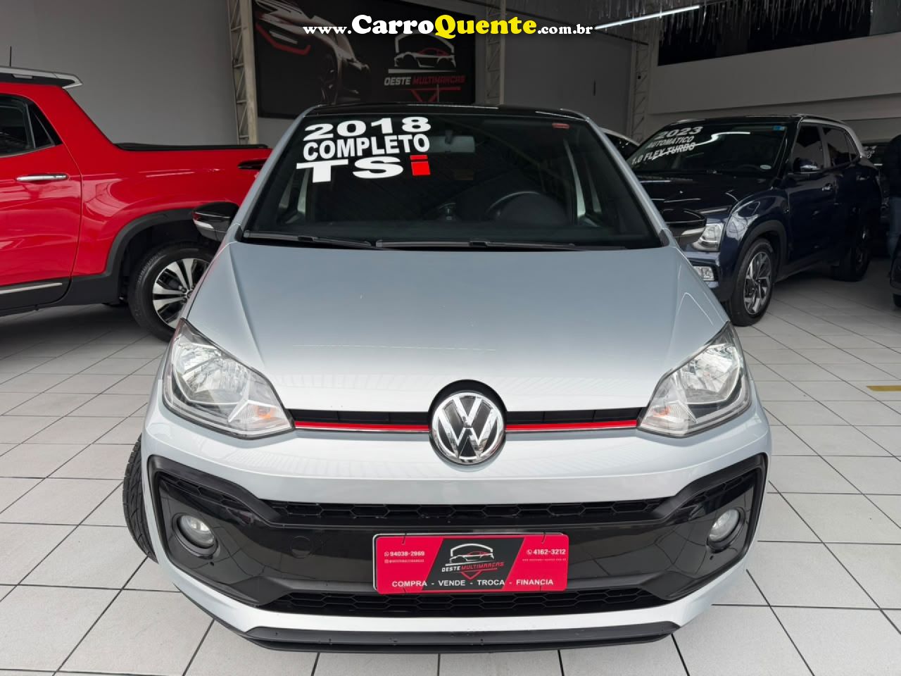 VOLKSWAGEN   UP! MOVE 1.0 TSI TOTAL FLEX 12V 5P   PRATA 2018 1.0 FLEX - Loja