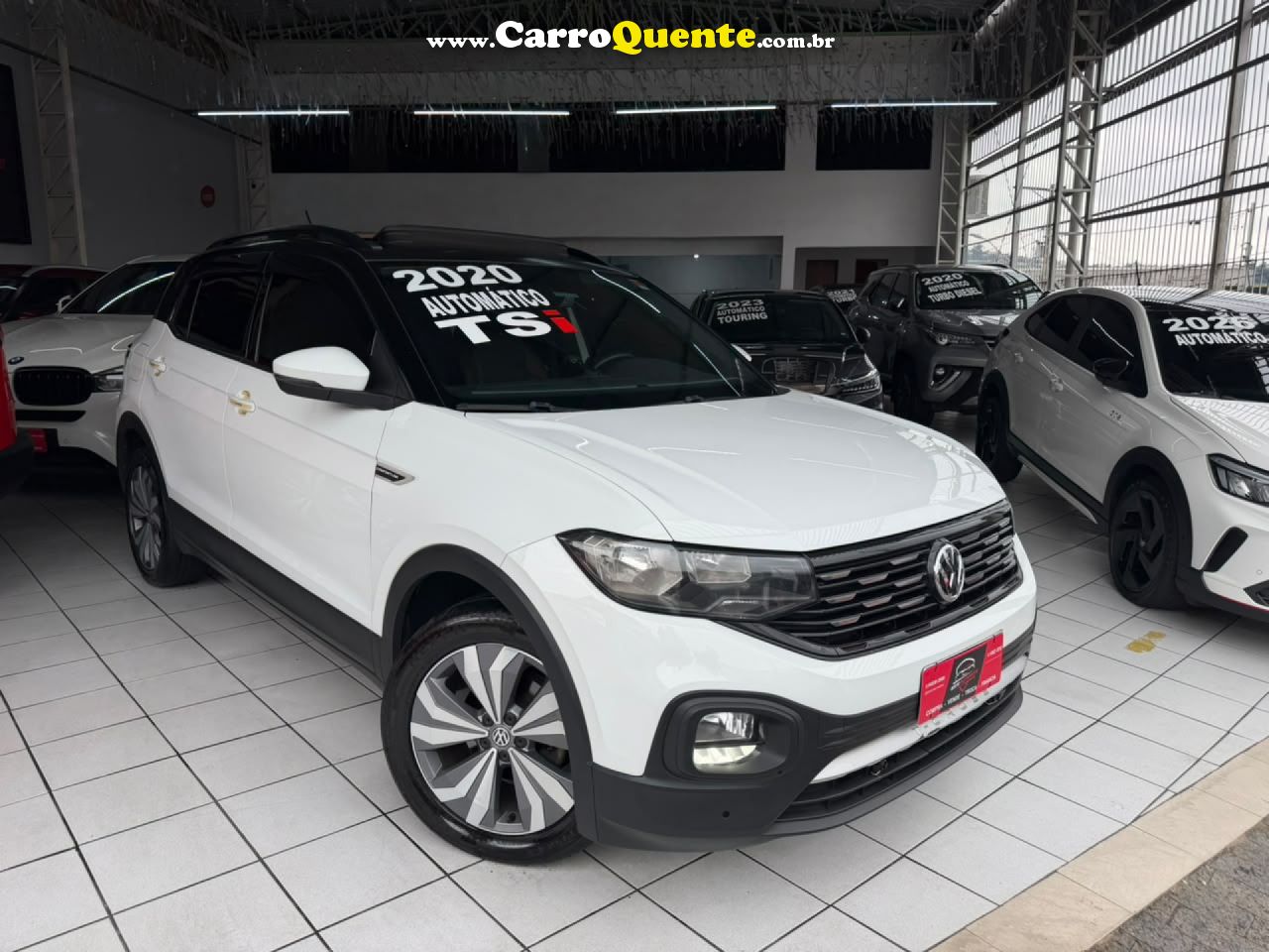 VOLKSWAGEN   T-CROSS COMFOR. 200 TSI 1.0 FLEX 5P AUT.   BRANCO 2020 1.0 FLEX - Loja