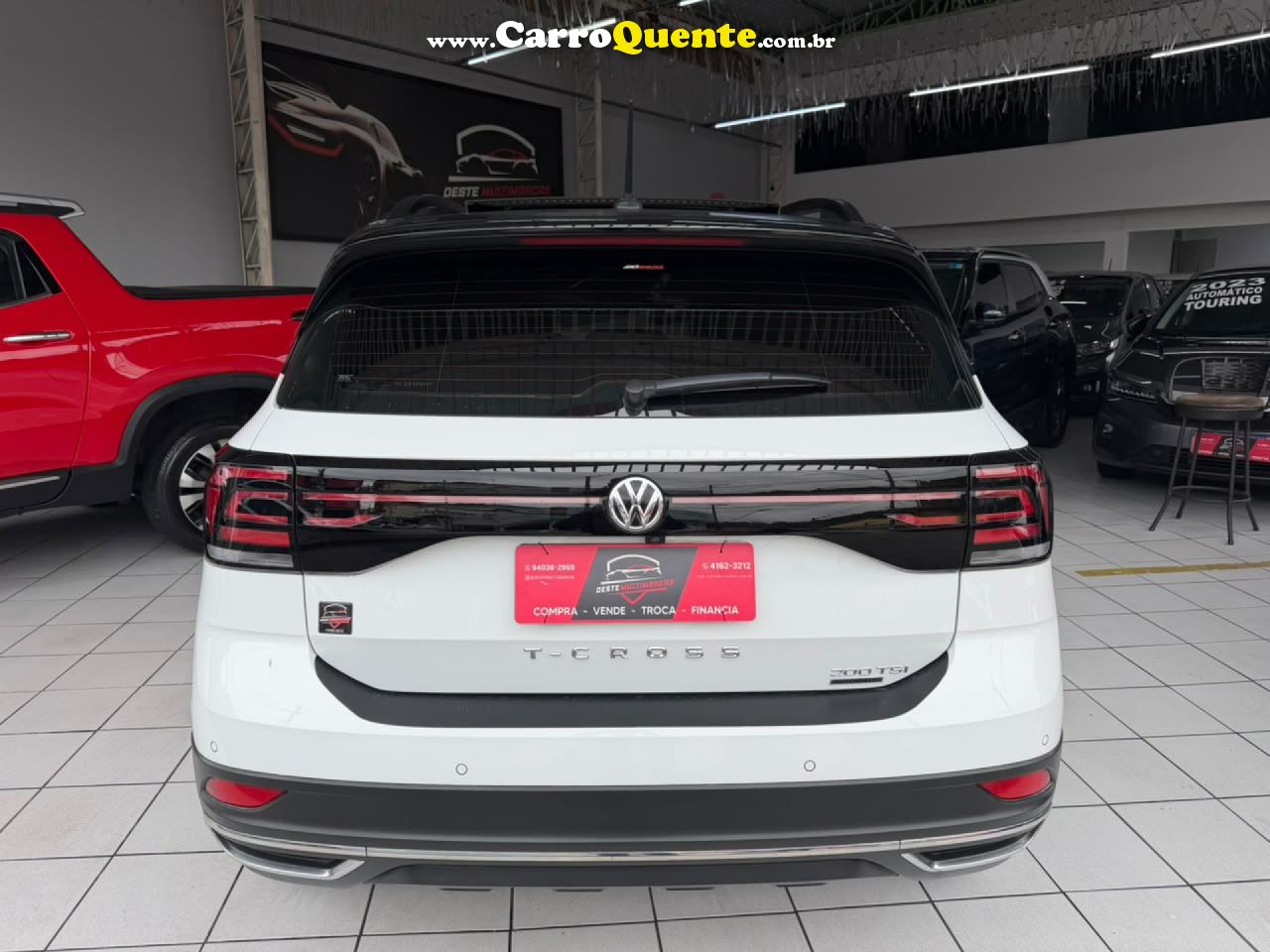 VOLKSWAGEN   T-CROSS COMFOR. 200 TSI 1.0 FLEX 5P AUT.   BRANCO 2020 1.0 FLEX - Loja