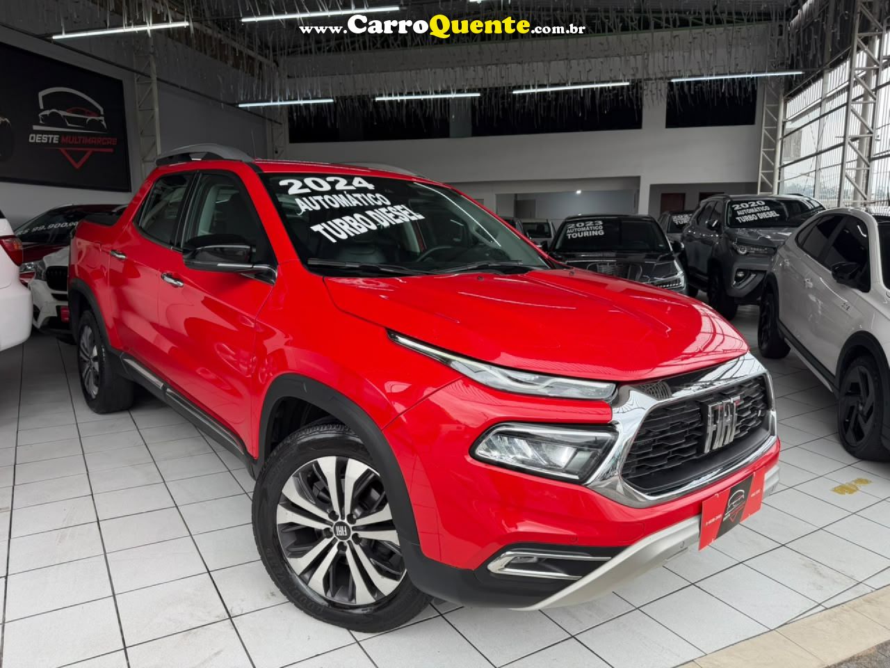 FIAT   TORO VOLCANO 2.0 16V 4X4 TB DIESEL AUT.   VERMELHO 2024 2.0 DIESEL - Loja
