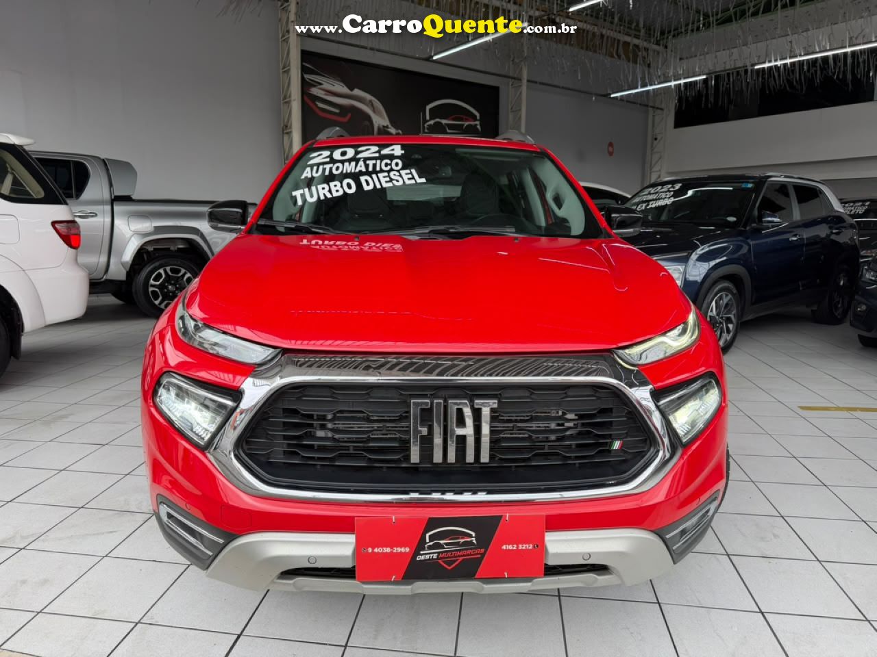 FIAT   TORO VOLCANO 2.0 16V 4X4 TB DIESEL AUT.   VERMELHO 2024 2.0 DIESEL - Loja