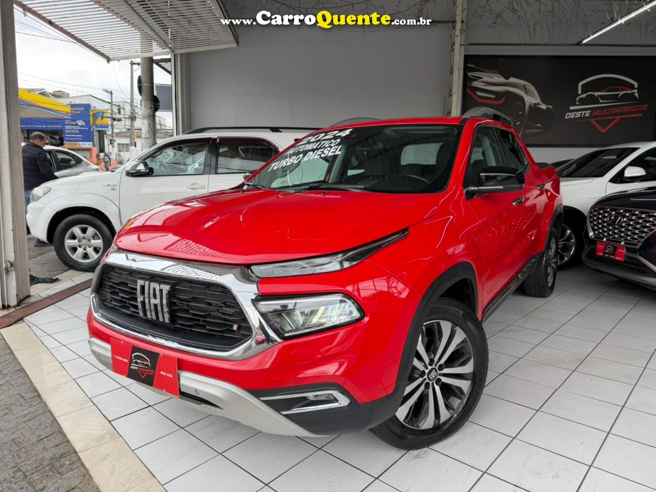 FIAT   TORO VOLCANO 2.0 16V 4X4 TB DIESEL AUT.   VERMELHO 2024 2.0 DIESEL - Loja