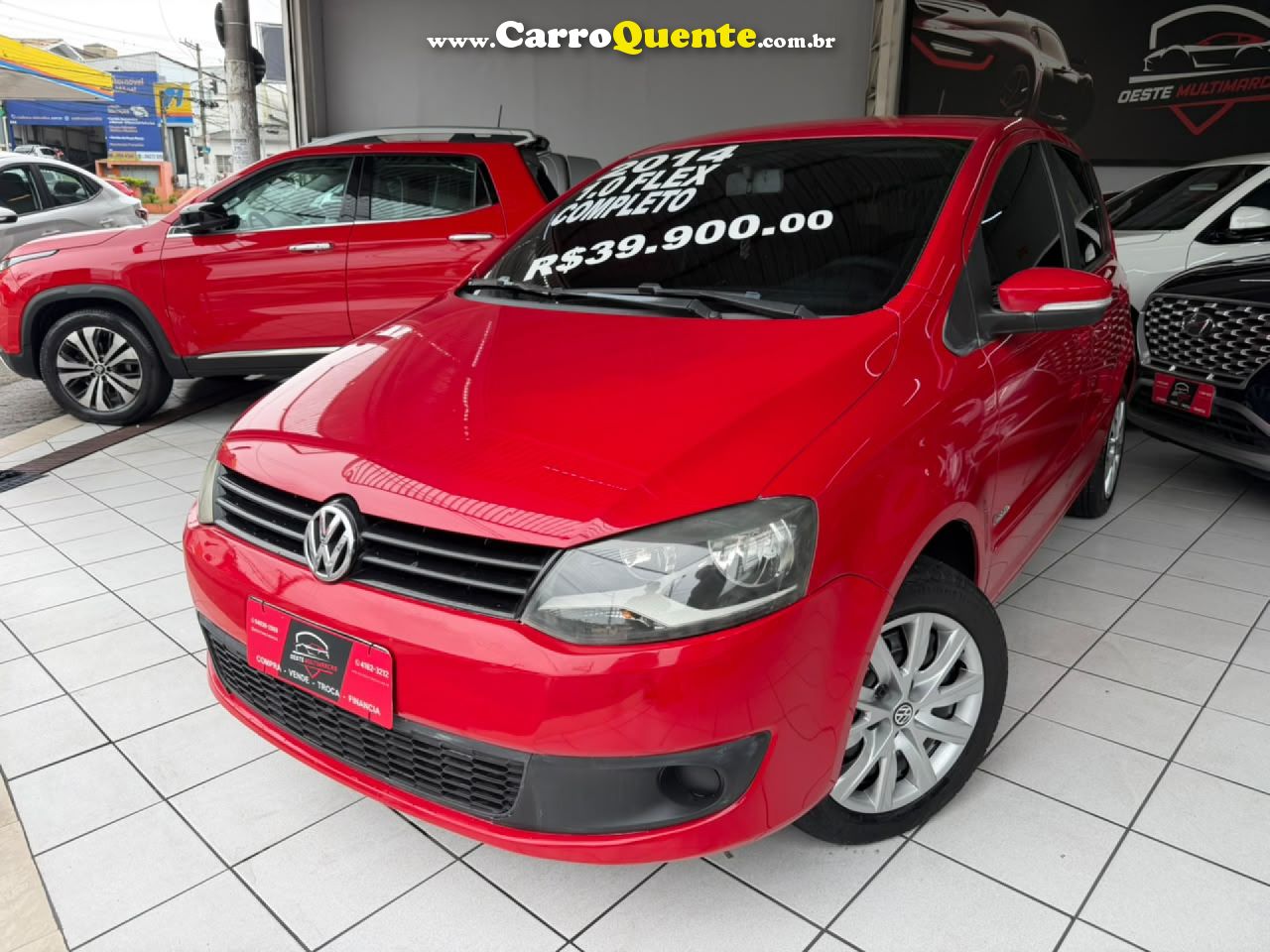 VOLKSWAGEN   FOX 1.0 MI TOTAL FLEX 8V 5P   VERMELHO 2014 1.0 FLEX - Loja