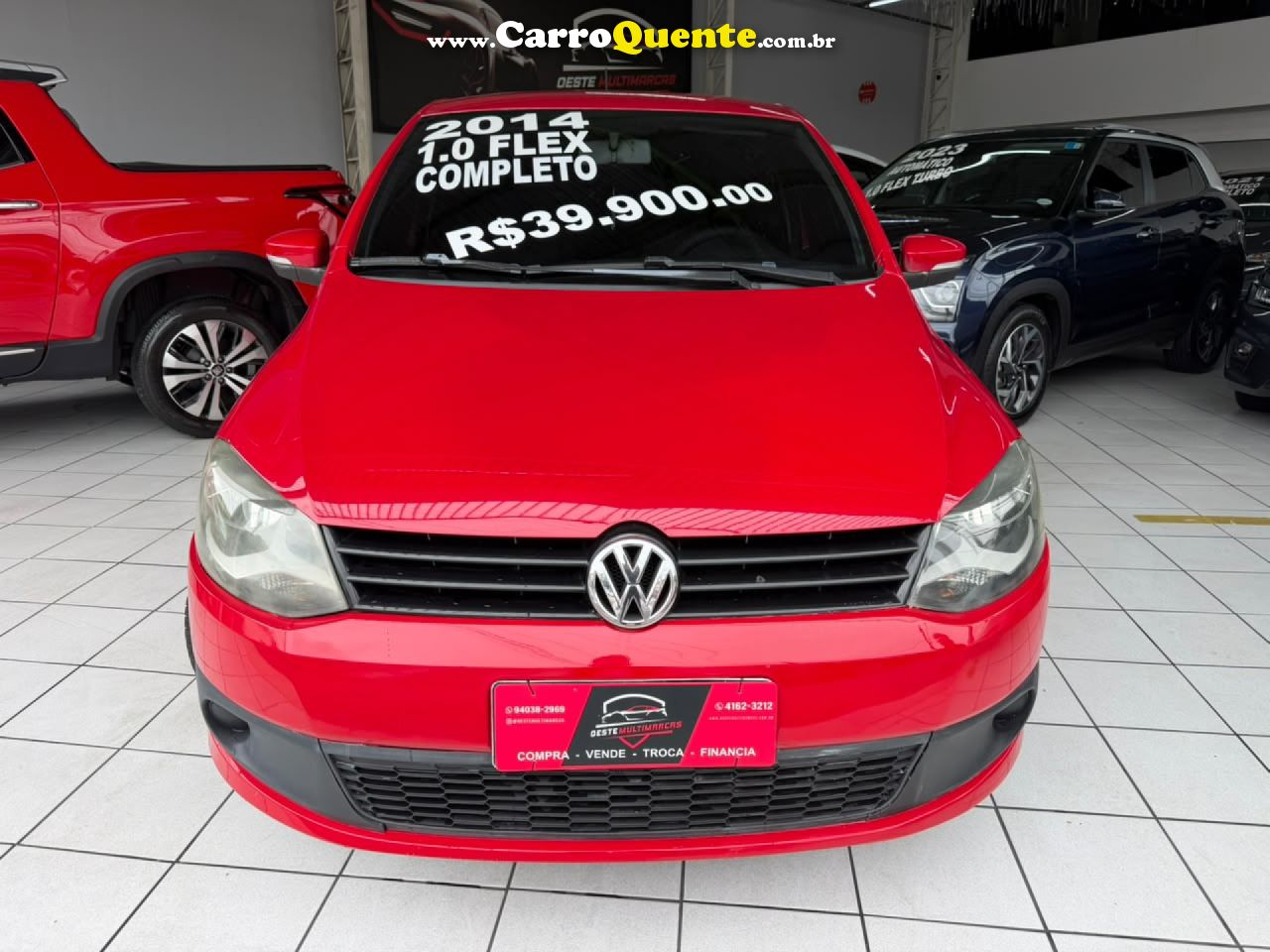 VOLKSWAGEN   FOX 1.0 MI TOTAL FLEX 8V 5P   VERMELHO 2014 1.0 FLEX - Loja