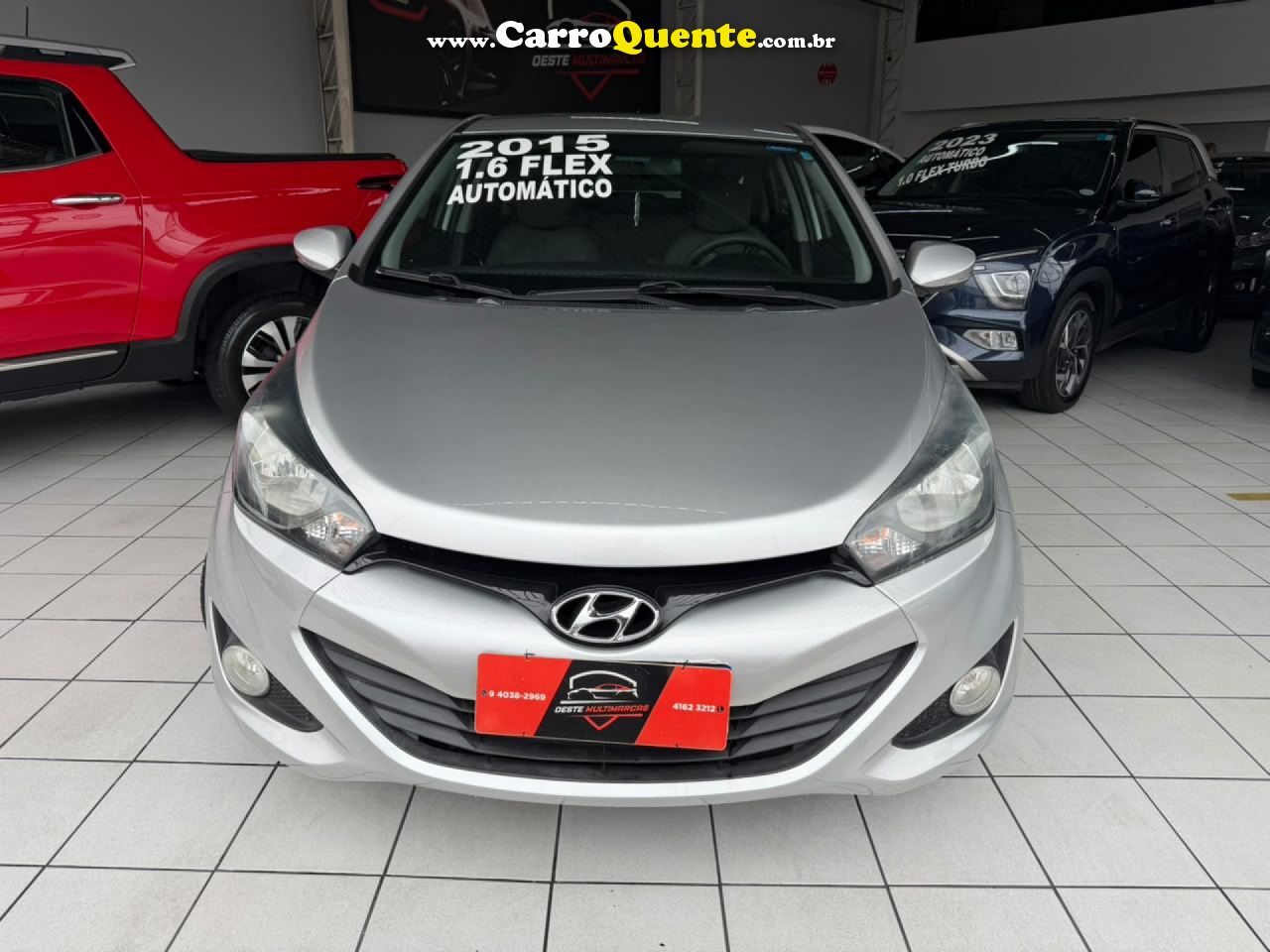 HYUNDAI   HB20S C.STYLEC.PLUS1.6 FLEX 16V AUT. 4P   PRATA 2015 1.6 FLEX - Loja