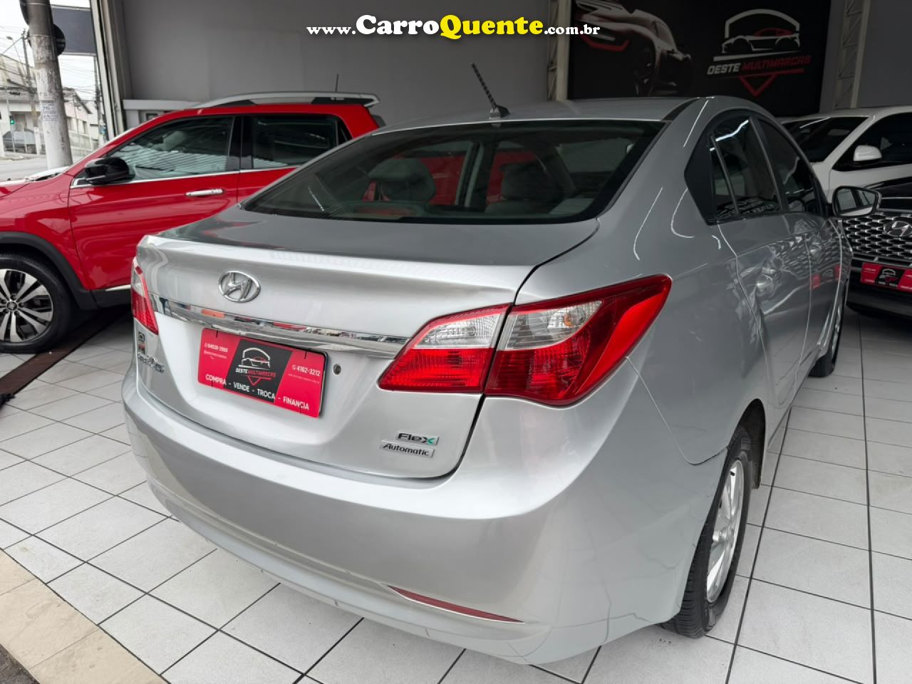 HYUNDAI   HB20S C.STYLEC.PLUS1.6 FLEX 16V AUT. 4P   PRATA 2015 1.6 FLEX - Loja