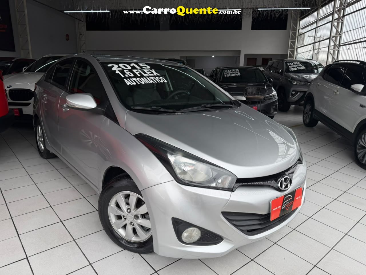 HYUNDAI   HB20S C.STYLEC.PLUS1.6 FLEX 16V AUT. 4P   PRATA 2015 1.6 FLEX - Loja