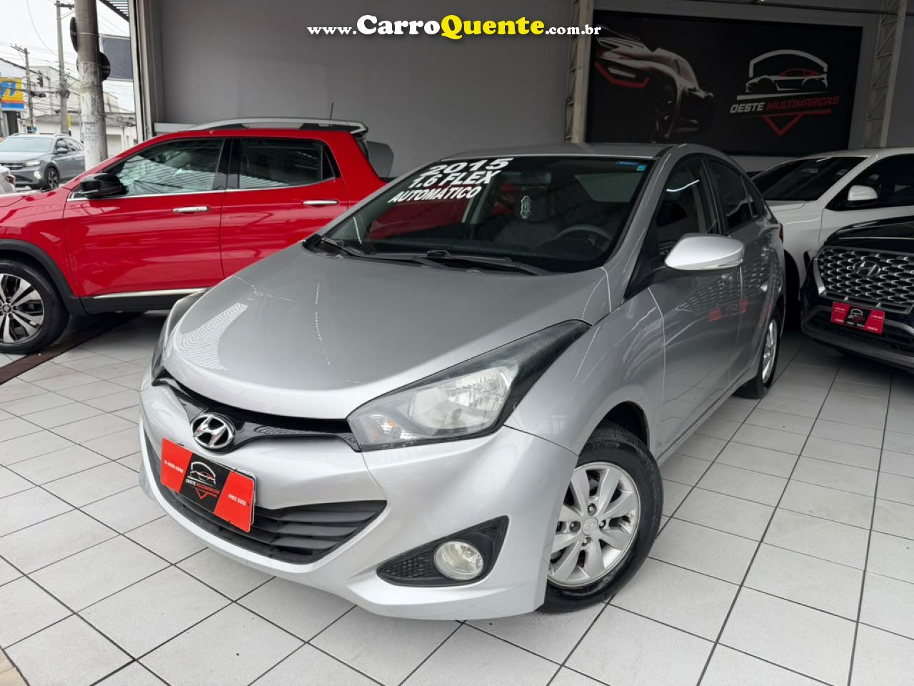 HYUNDAI   HB20S C.STYLEC.PLUS1.6 FLEX 16V AUT. 4P   PRATA 2015 1.6 FLEX - Loja