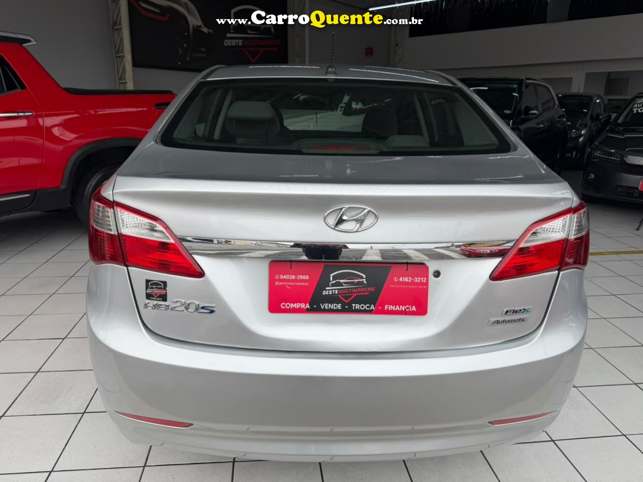 HYUNDAI   HB20S C.STYLEC.PLUS1.6 FLEX 16V AUT. 4P   PRATA 2015 1.6 FLEX - Loja