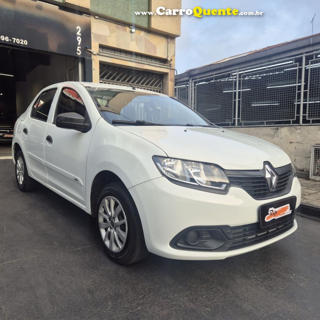 RENAULT   LOGAN AUTHENTIQUE FLEX 1.0 12V 4P   BRANCO 2018 1.0 FLEX - Loja