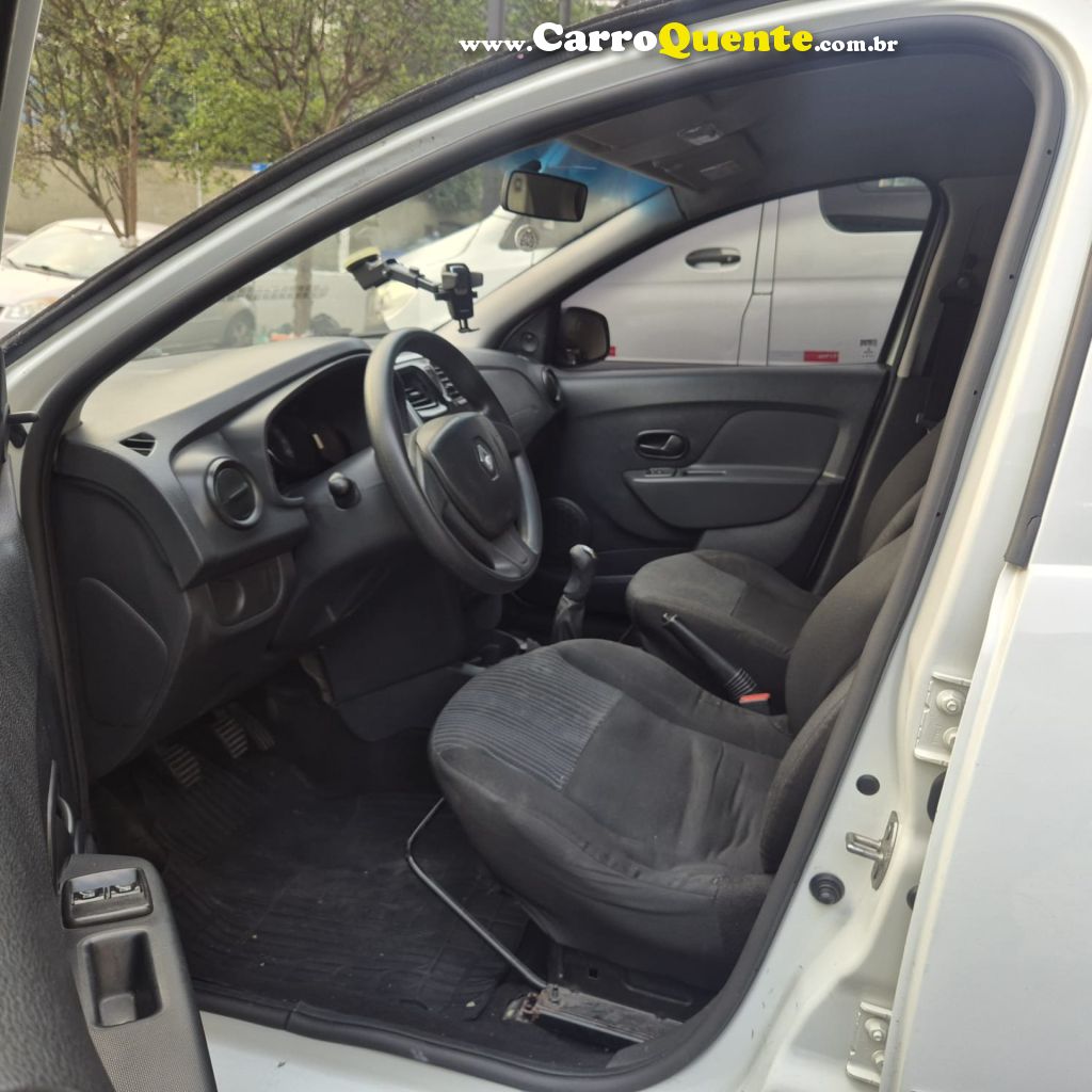 RENAULT   LOGAN AUTHENTIQUE FLEX 1.0 12V 4P   BRANCO 2018 1.0 FLEX - Loja
