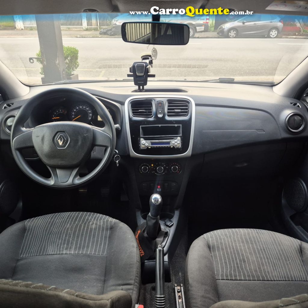 RENAULT   LOGAN AUTHENTIQUE FLEX 1.0 12V 4P   BRANCO 2018 1.0 FLEX - Loja
