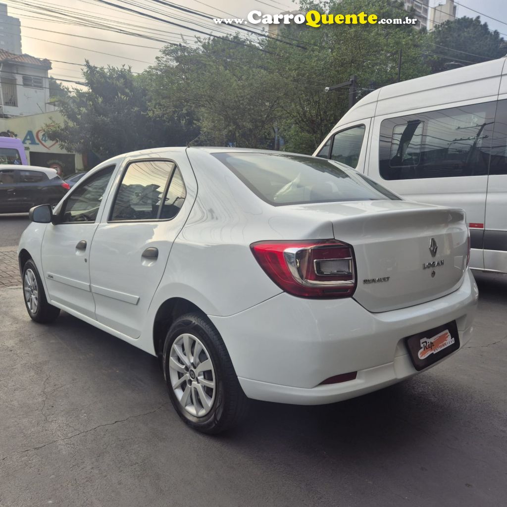 RENAULT   LOGAN AUTHENTIQUE FLEX 1.0 12V 4P   BRANCO 2018 1.0 FLEX - Loja