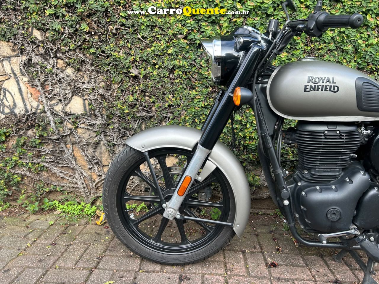 ROYAL ENFIELD   CLASSIC DARK 350CC ABS   CINZA 2023 350 GASOLINA - Loja