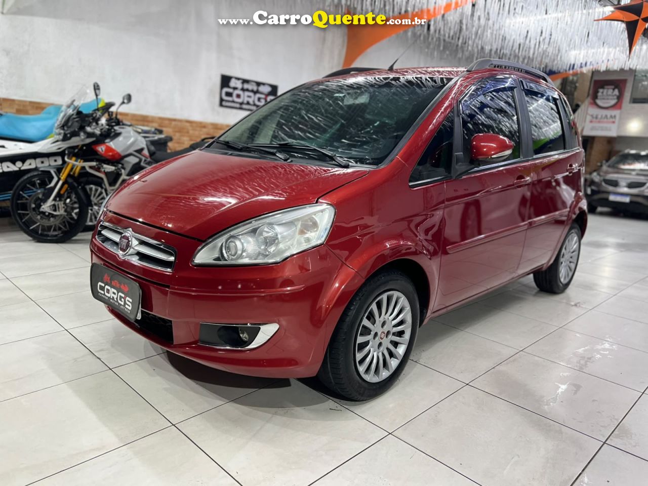 FIAT   IDEA ATTRACTIVE 1.4 FIRE FLEX 8V 5P   VERMELHO 2014 1.4 FLEX - Loja