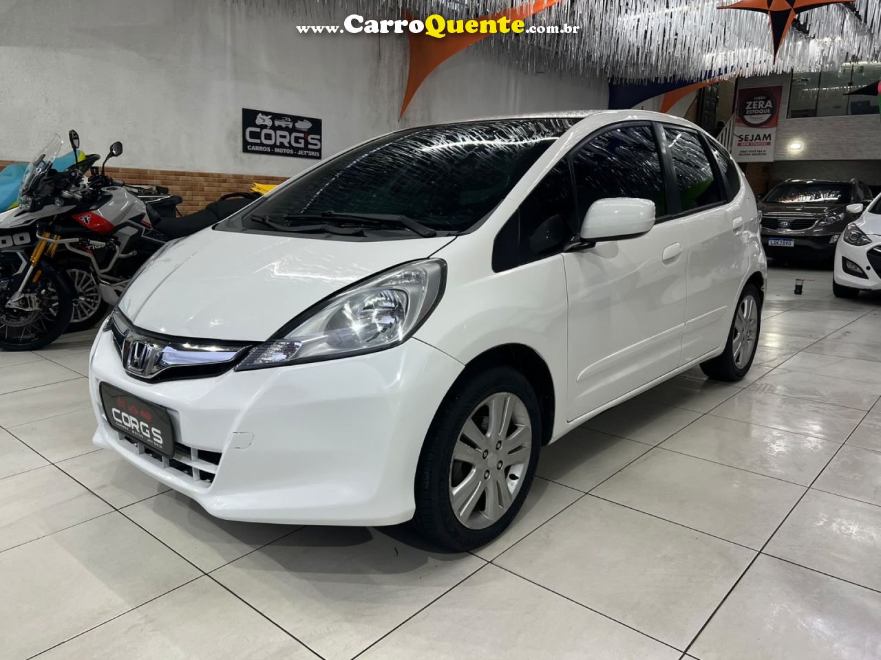 HONDA   FIT LX 1.5 FLEXONE 16V 5P AUT.   BRANCO 2014 1.5 GASOLINA - Loja