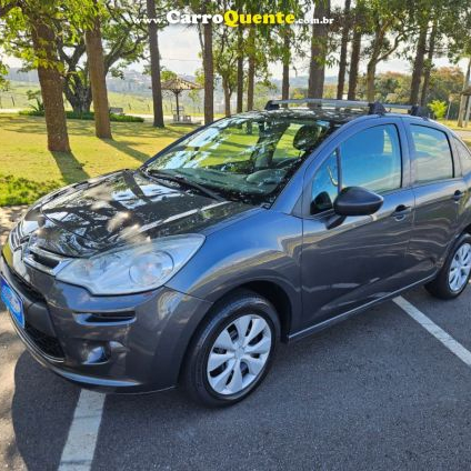 CITROËN   C3 ORIGINE 1.5 FLEX 8V 5P MEC.   CINZA 2014 1.5 FLEX