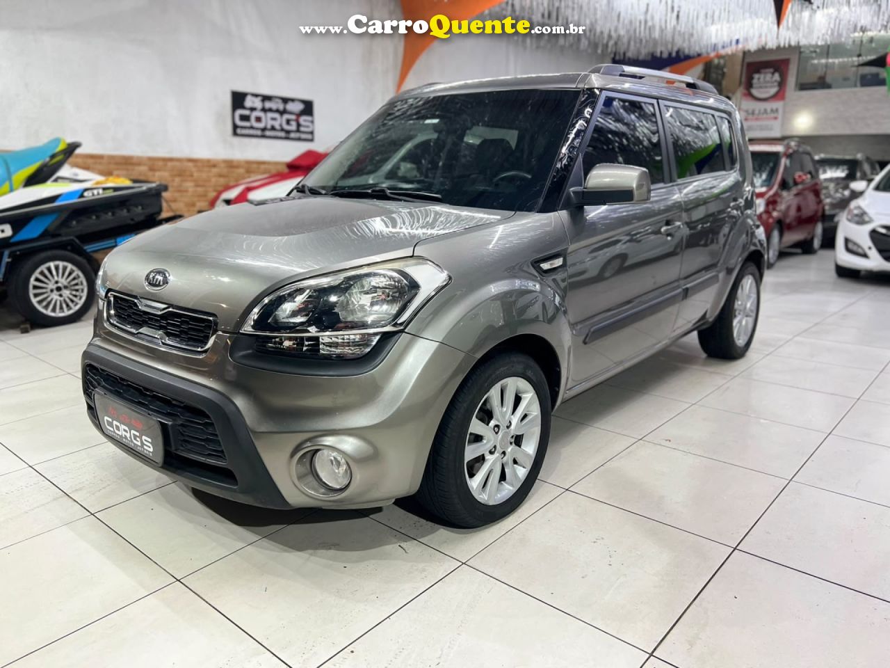KIA   SOUL 1.6 1.6 16V FLEX AUT.   CINZA 2012 1.6 GASOLINA - Loja