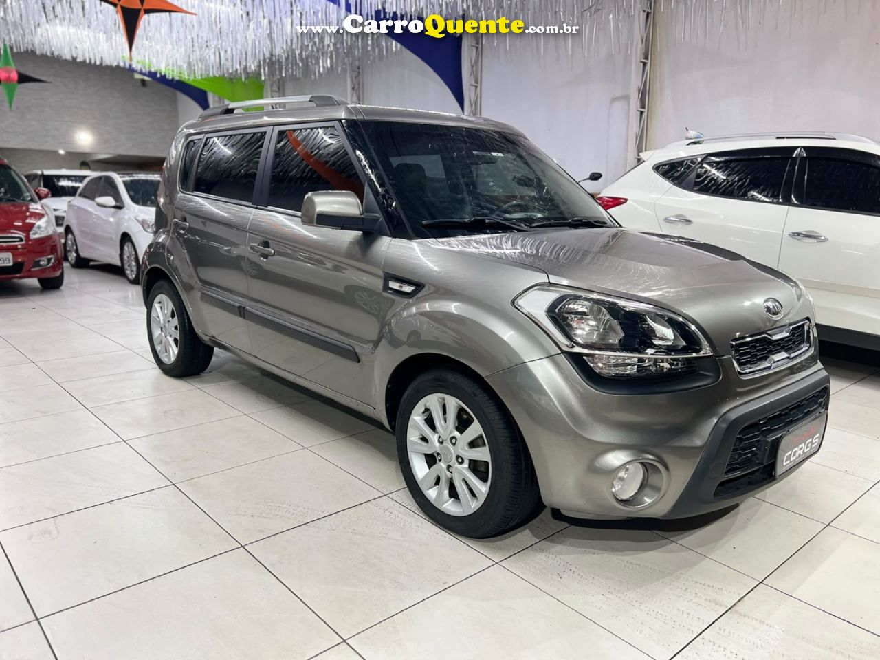 KIA   SOUL 1.6 1.6 16V FLEX AUT.   CINZA 2012 1.6 GASOLINA - Loja