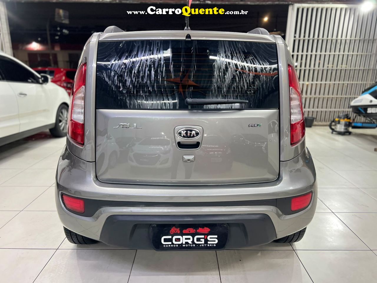 KIA   SOUL 1.6 1.6 16V FLEX AUT.   CINZA 2012 1.6 GASOLINA - Loja